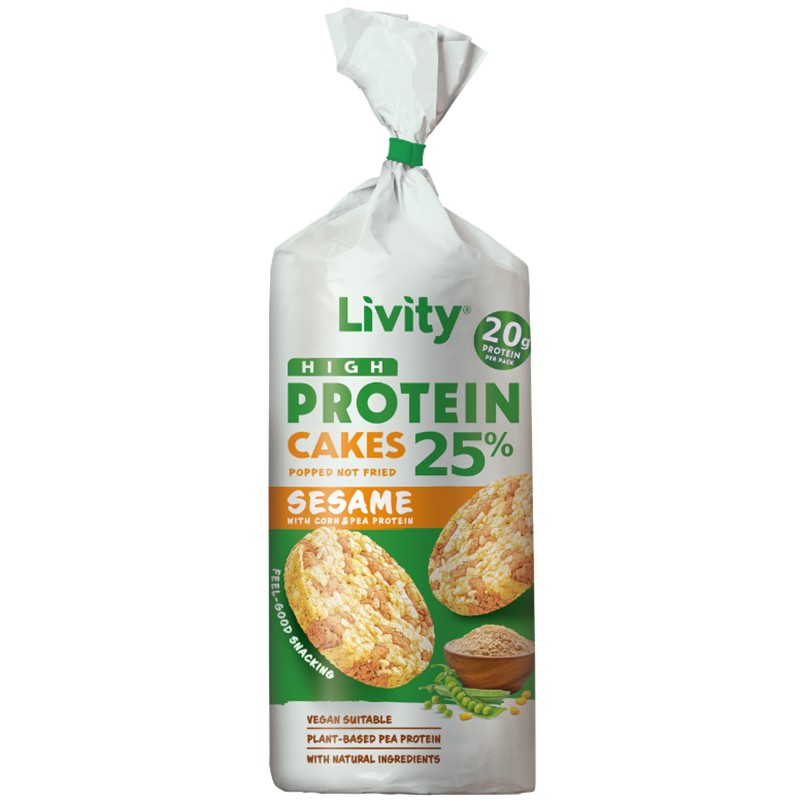 LİVİTY HING %25 PROTEIN CAKES POPPED NOT FRIED 80 GR