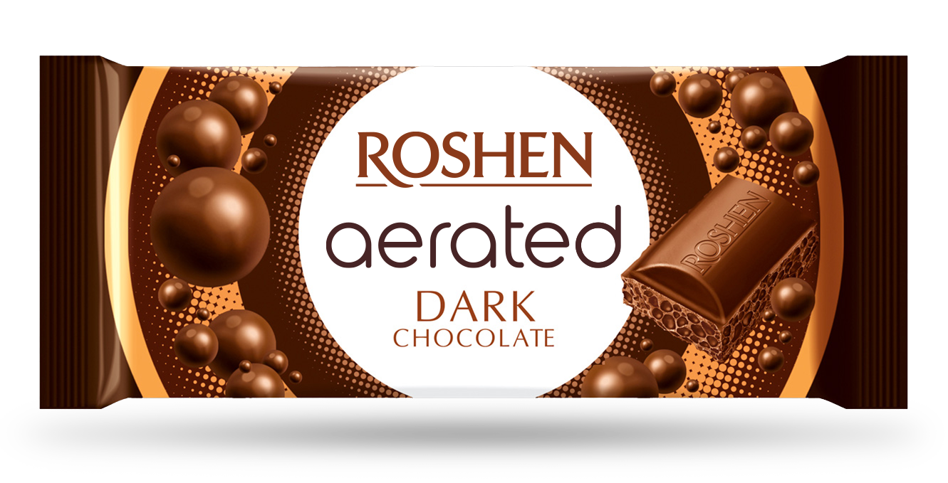 ROSHEN AERATED BUBBLE DARK CHOCOLATE 80 GR