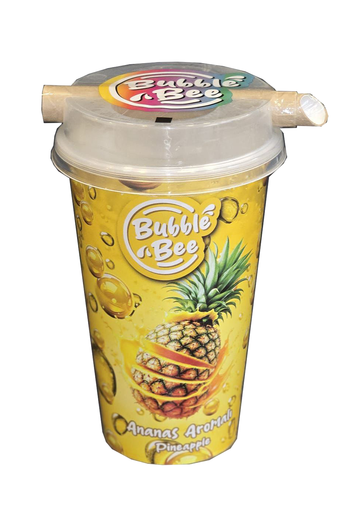 BUBBLE BEE 4 Ananas – 4 Çilek Aromalı İçecek 350 ml – Karma Koli 8’li