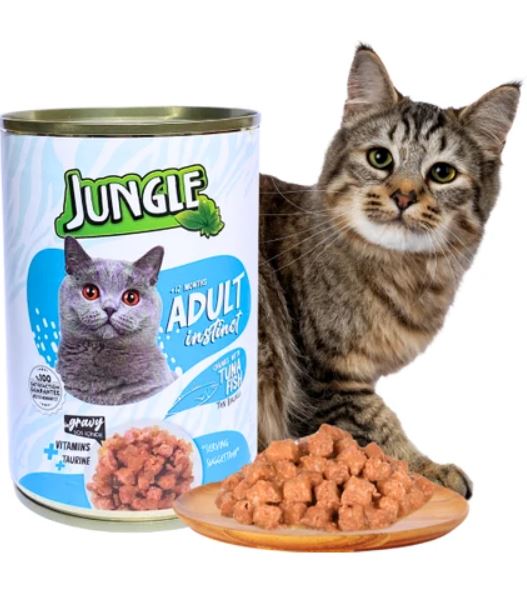 Jungle Konserve Kedi Maması Ton Balıklı 400 Gr