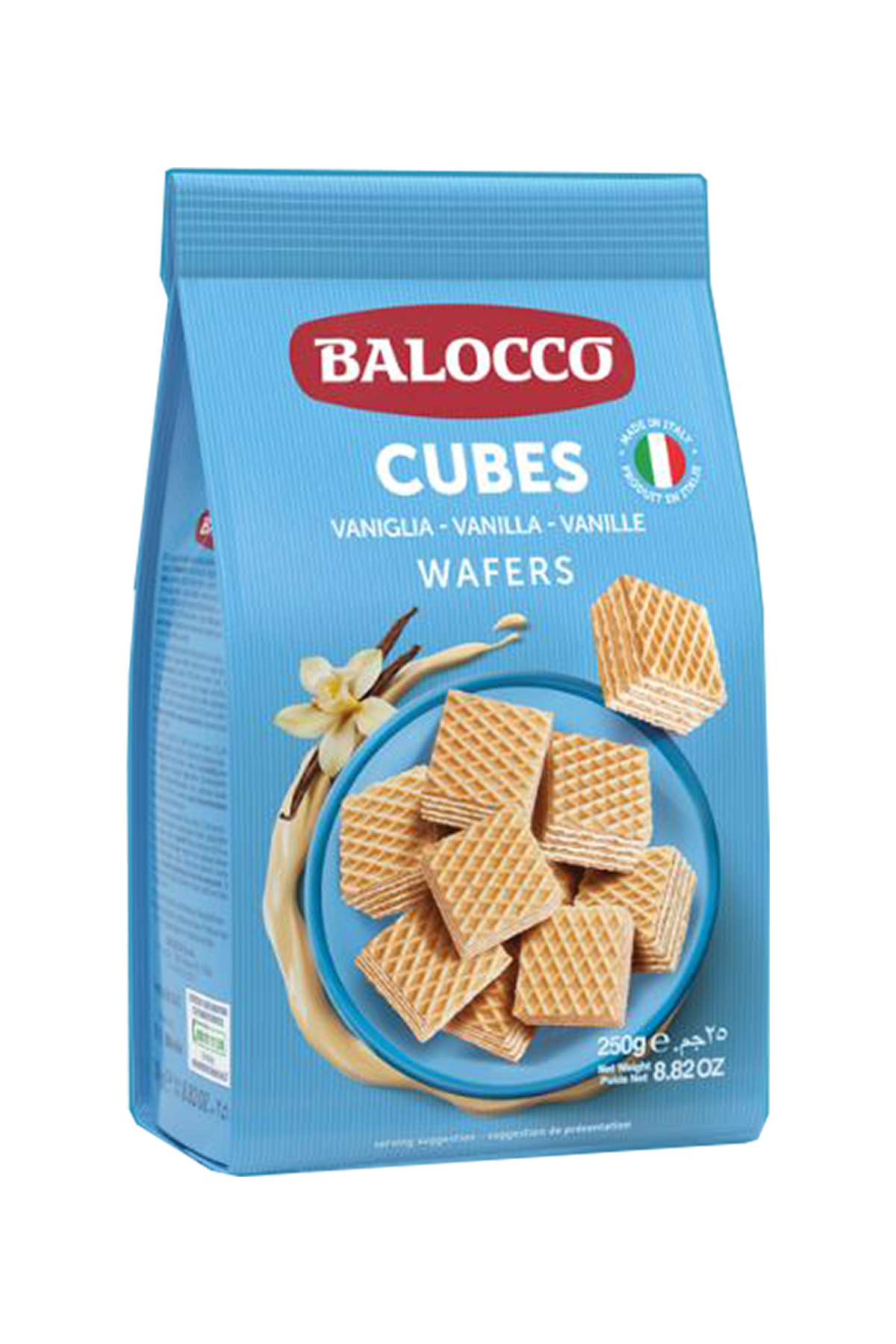 BALOCCO WAFERS MİLK VANİLLA KÜP GOFRET (VANİLYALI) 250 GR