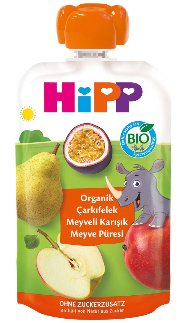 HİPP ORGANİK ÇARKIFELEK MEY.KARIŞIK MEYVE PÜRESİ 100 GR
