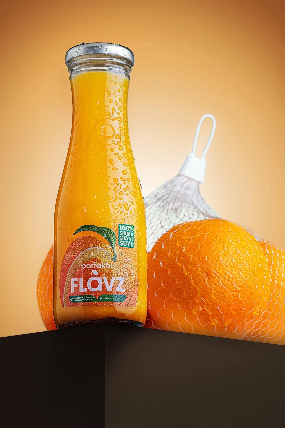 Flavz %100 Sıkma Portakal Suyu 250 ml