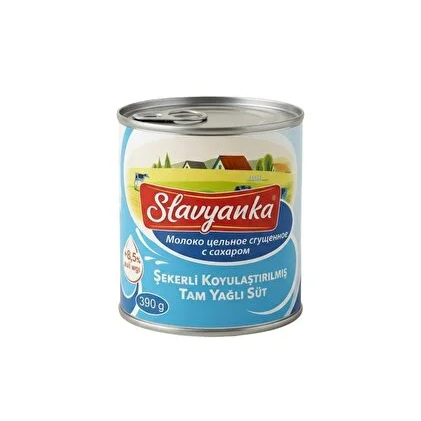 SLAVYANKA KOYULAŞTIRILMIŞ TAM YAĞLI SÜT 390 GR