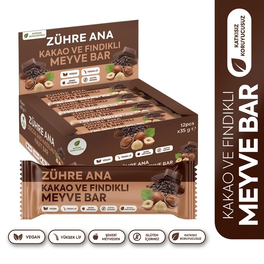 ZÜHRE ANA KAKAO VE FINDIKLI MEYVE BAR 35 GR
