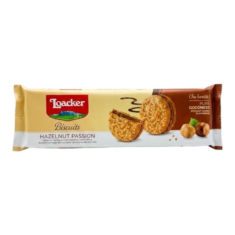 LOACKER BISCUITS HAZELNUT PASSION 80 GR