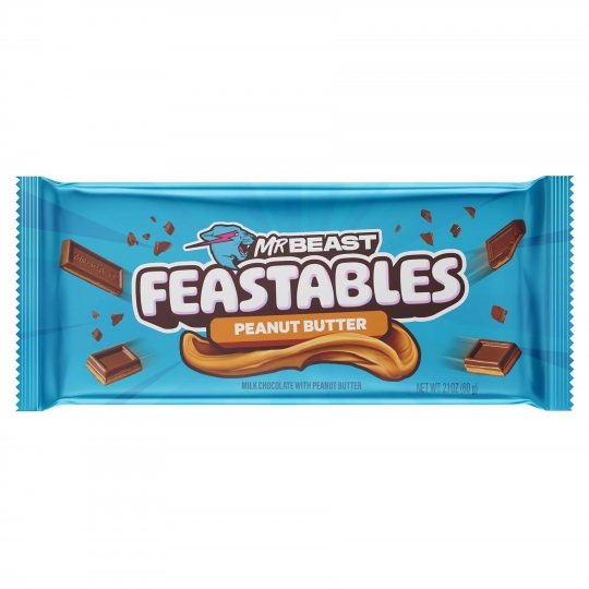 MR BEAST FEASTABLES PEANUT BUTTER CHOCO BAR 60 GR