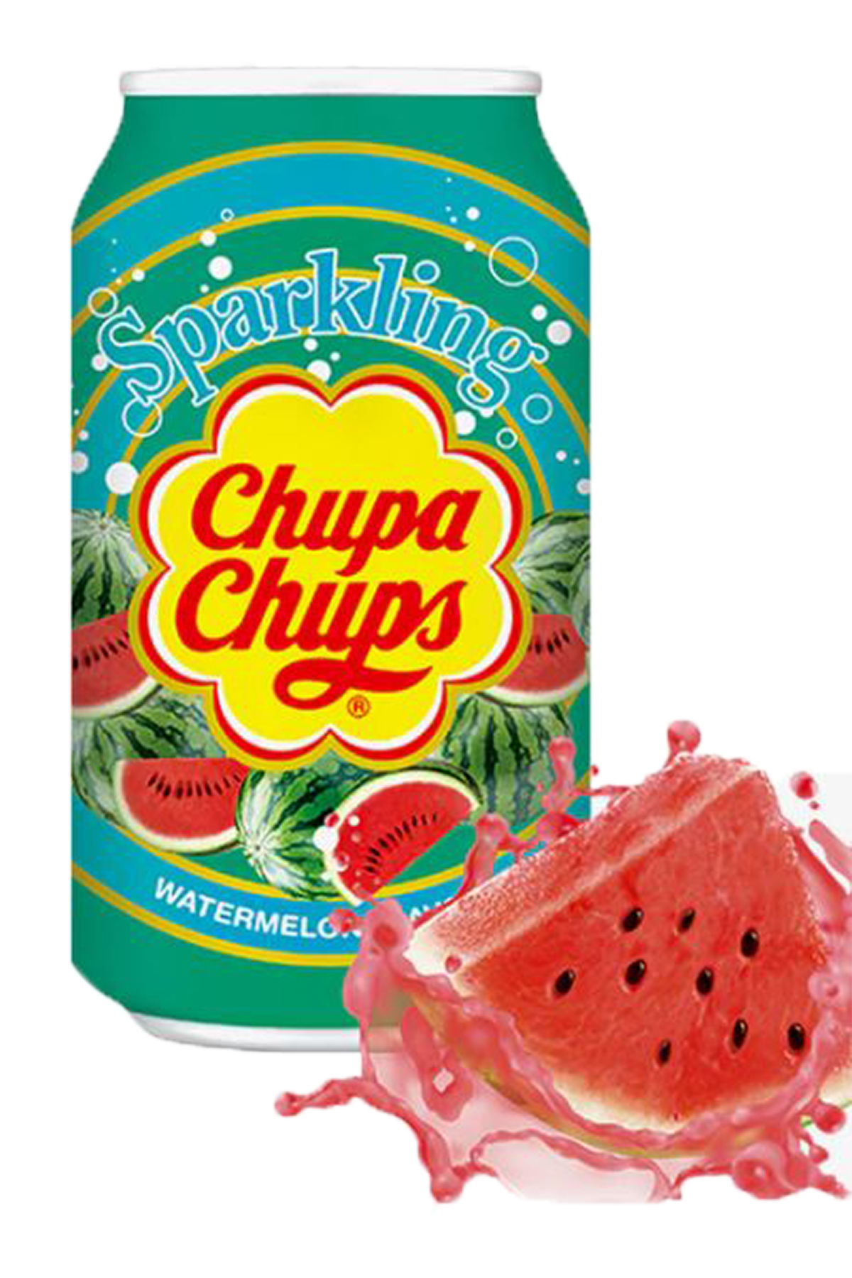 Chupa Chups Sparkli̇ng Watermelon Flavour 345 Ml