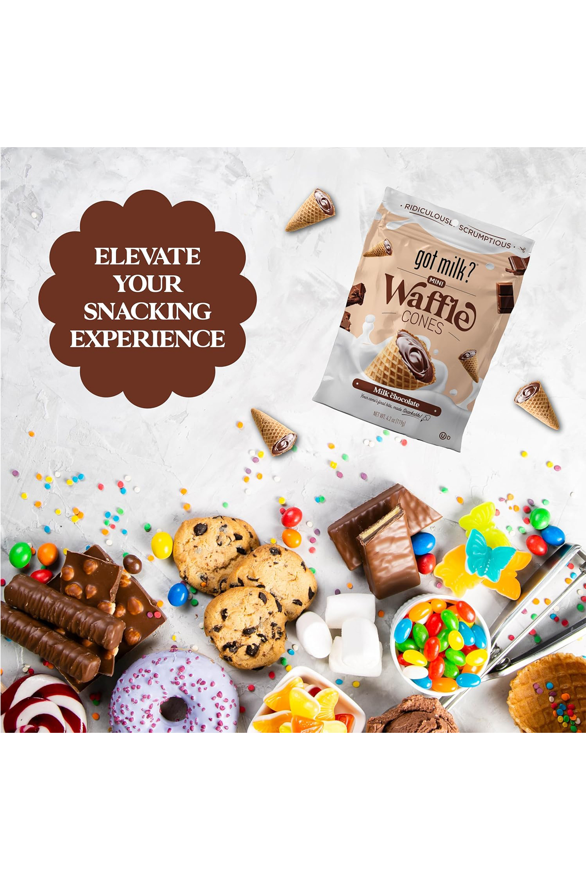 Got Milk Mini Waffle Cones Chocolate 119 gr