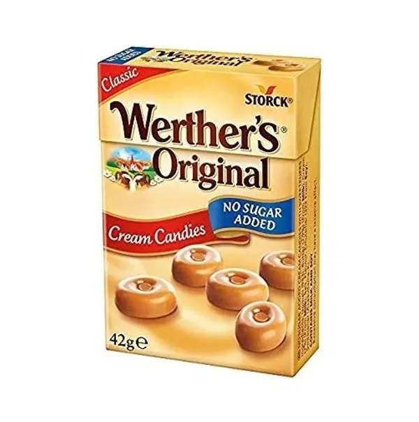WERTHER'S ORIGINAL CREAM CANDIES ŞEKER SUGAR FREE 42 GR 