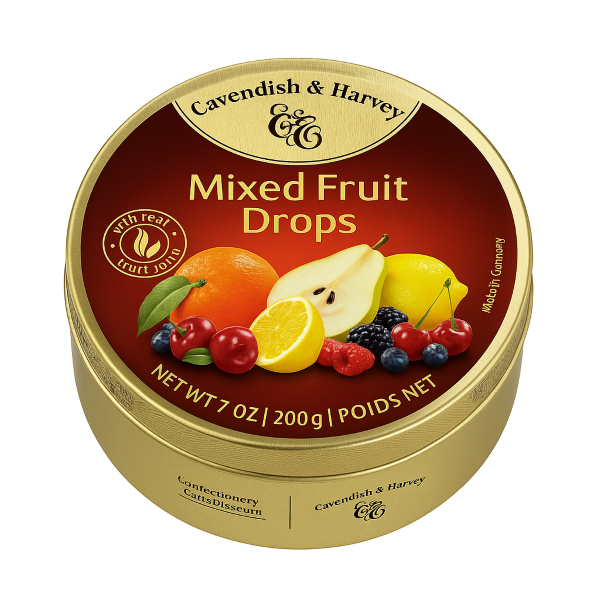 Cavendi̇sh & Harvey Mi̇xed Frui̇t Drops (Karişik Meyve) 200 Gr