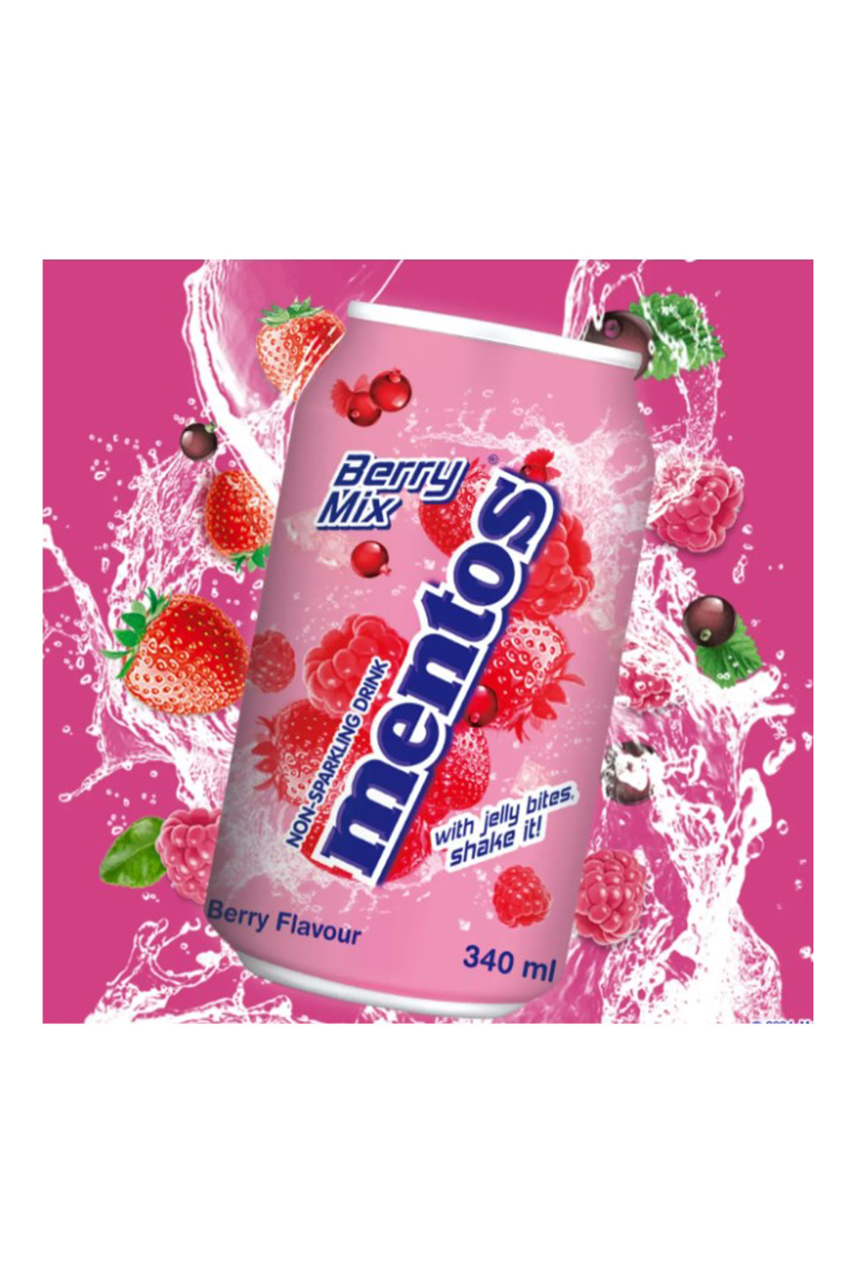Mentos Non-Sparkling Drink Berry Mix 340 ml
