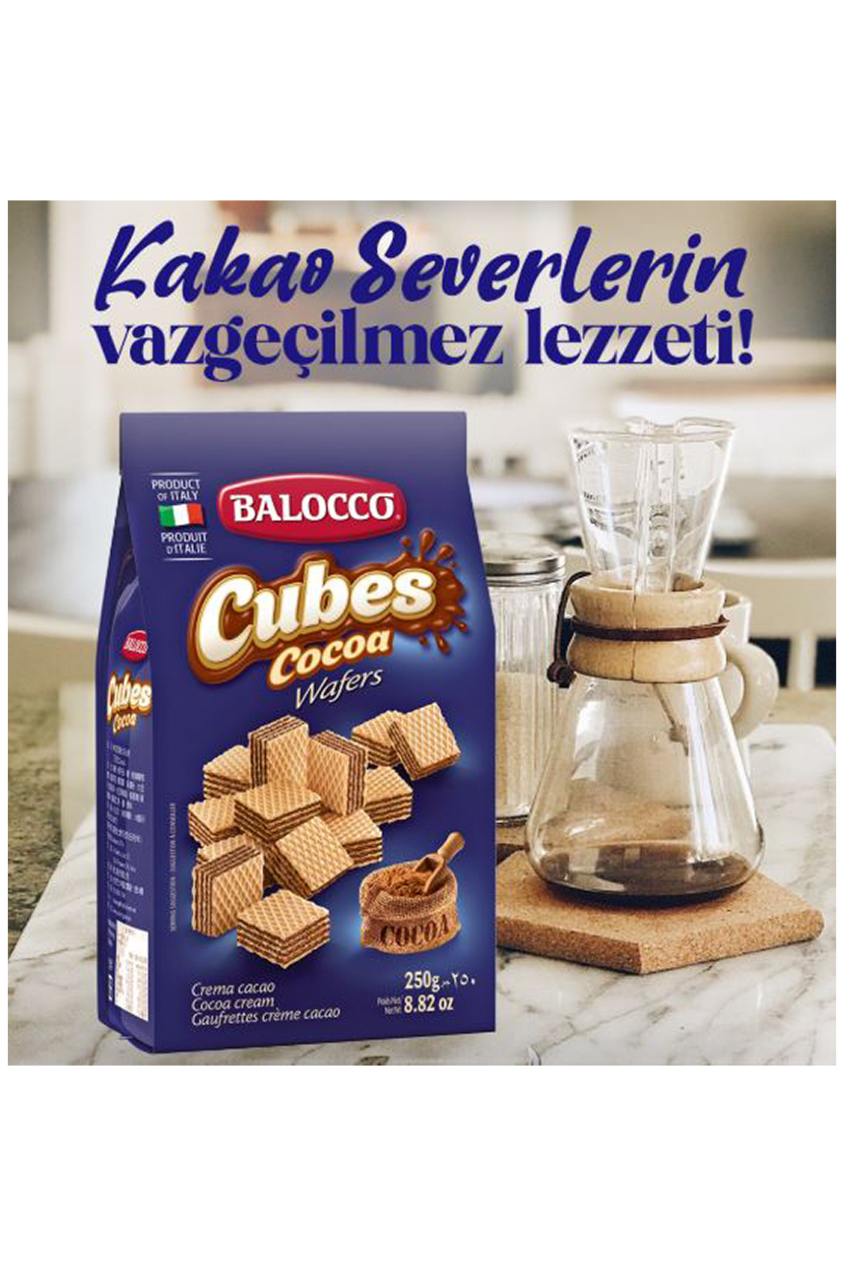 BALOCCO WAFERS COCOA KÜP GOFRET (KAKAOLU) 250 GR