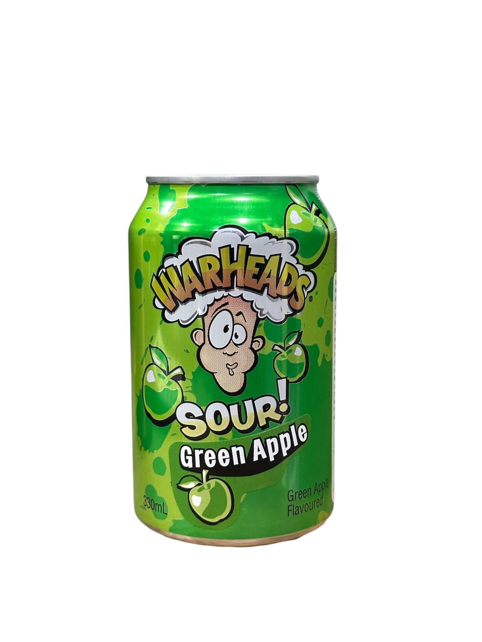WARHEADS SOUR GREEN APPLE SODA 330 ML