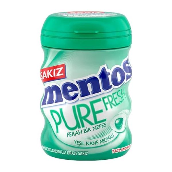 Mentos Pure Yeşil Nane Aromalı Draje Sakız 60 Gr