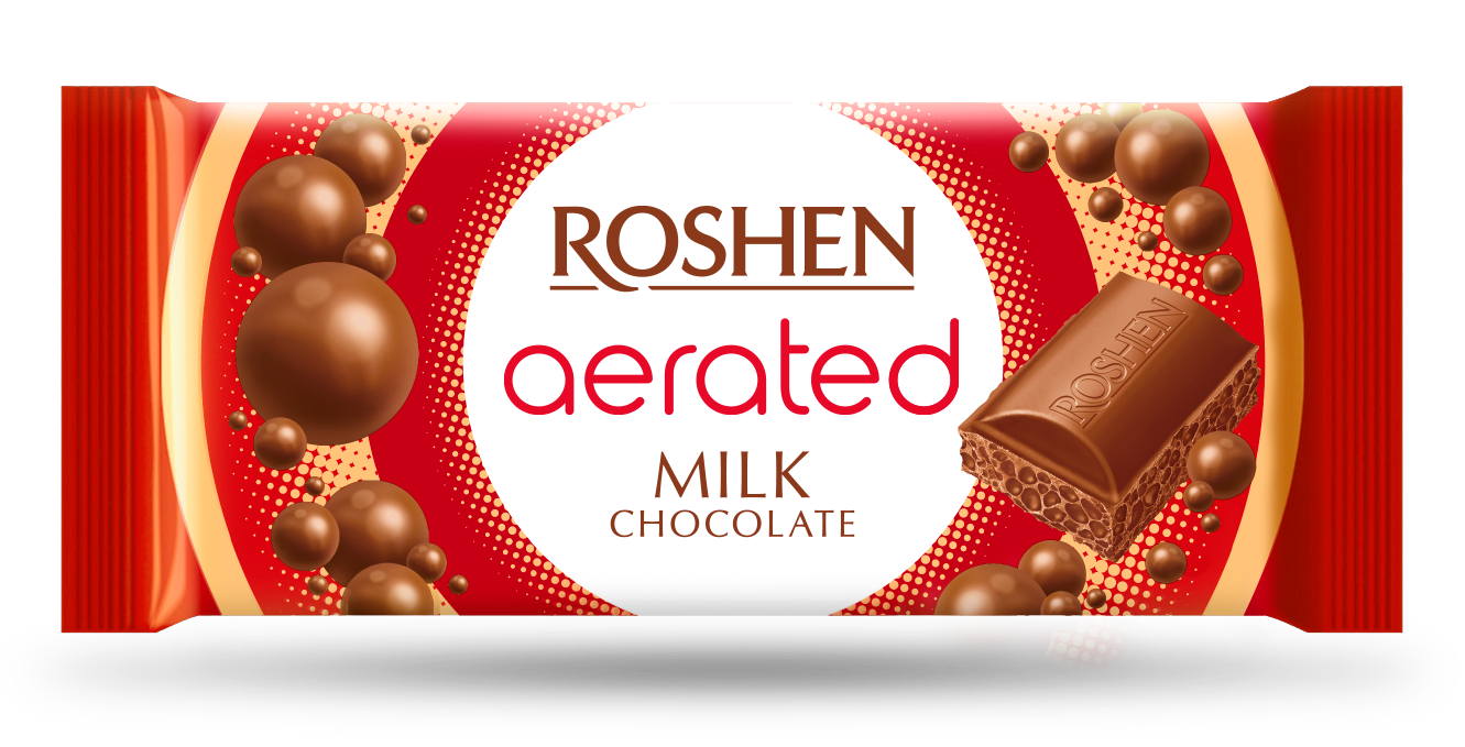 ROSHEN AERATED BUBBLE MILK CHOCOLATE 80 GR