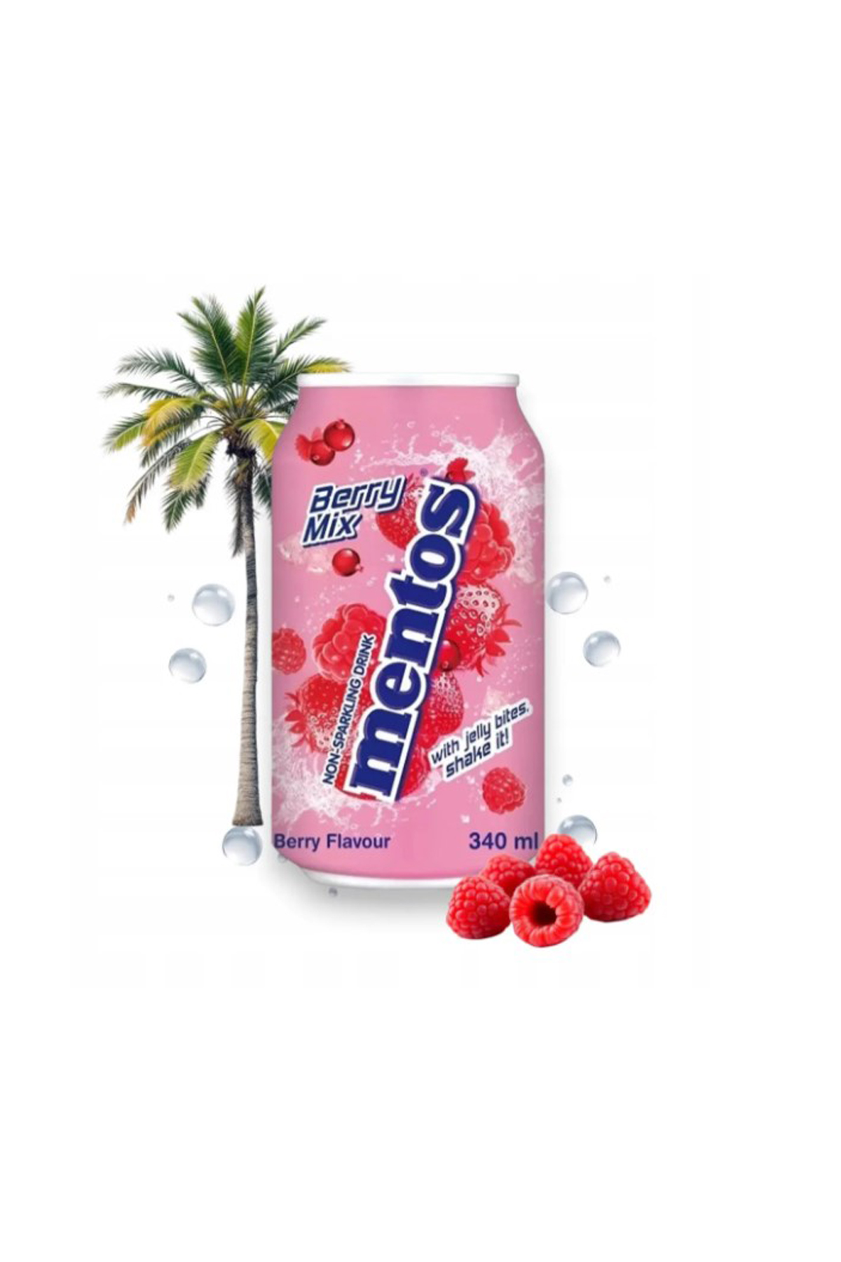 Mentos Non-Sparkling Drink Berry Mix 340 ml