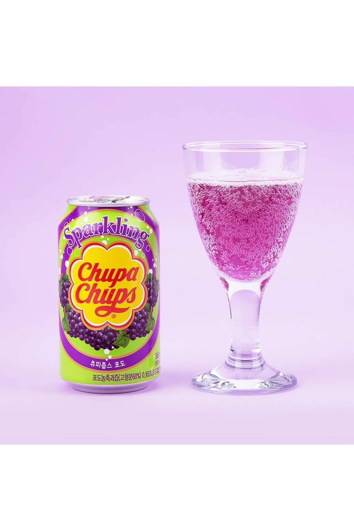 Chupa Chups Sparkli̇ng Grape Flavour 345 Ml