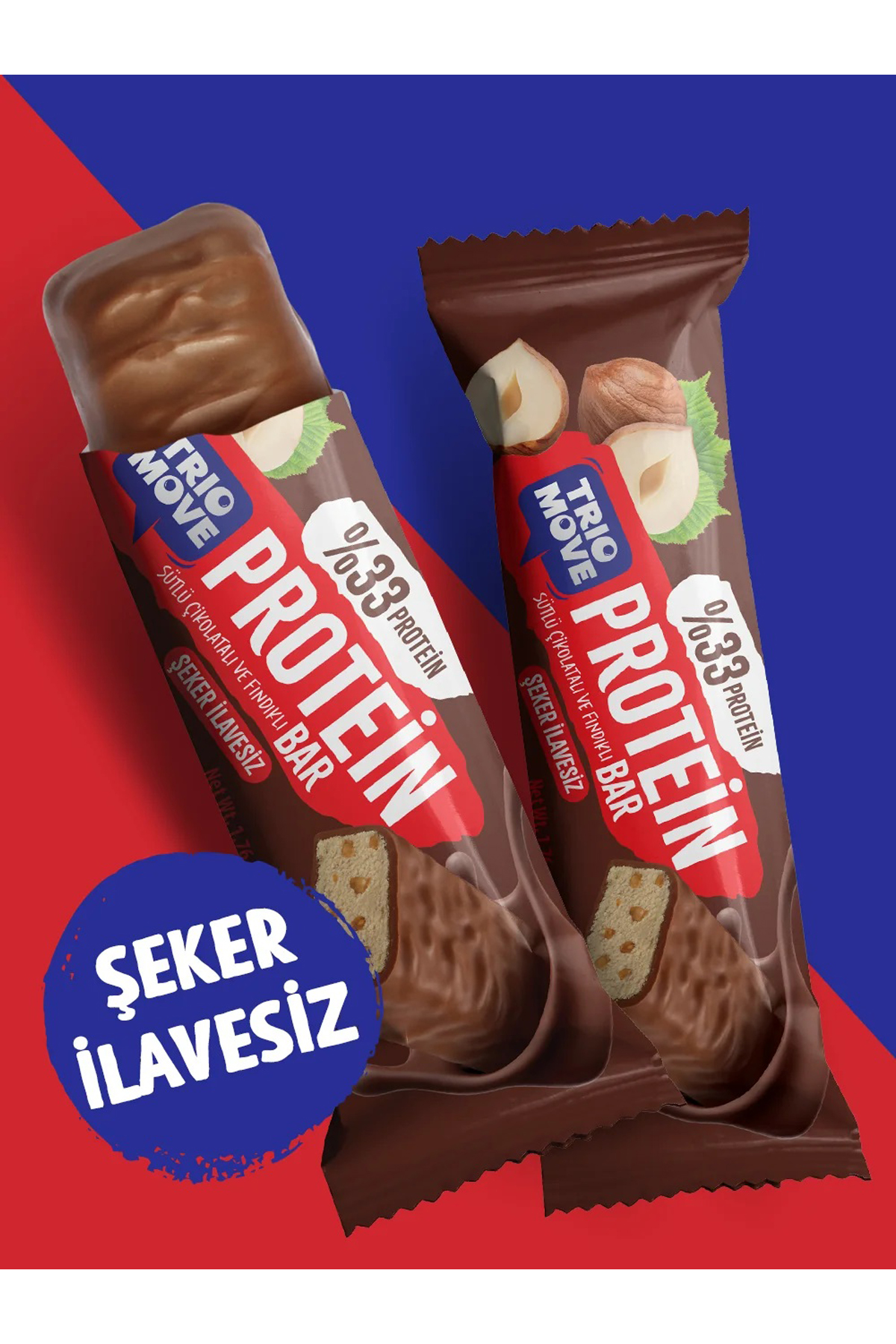 Trio Move %33 Proteın Bar Fındıklı Ve Sütlü 50 Gr