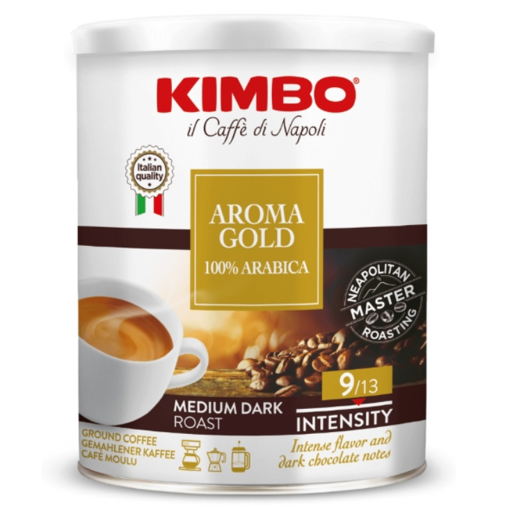 Kimbo Aroma Gold %100 Arabica Filtre Kahve Teneke Kutu 250 gr