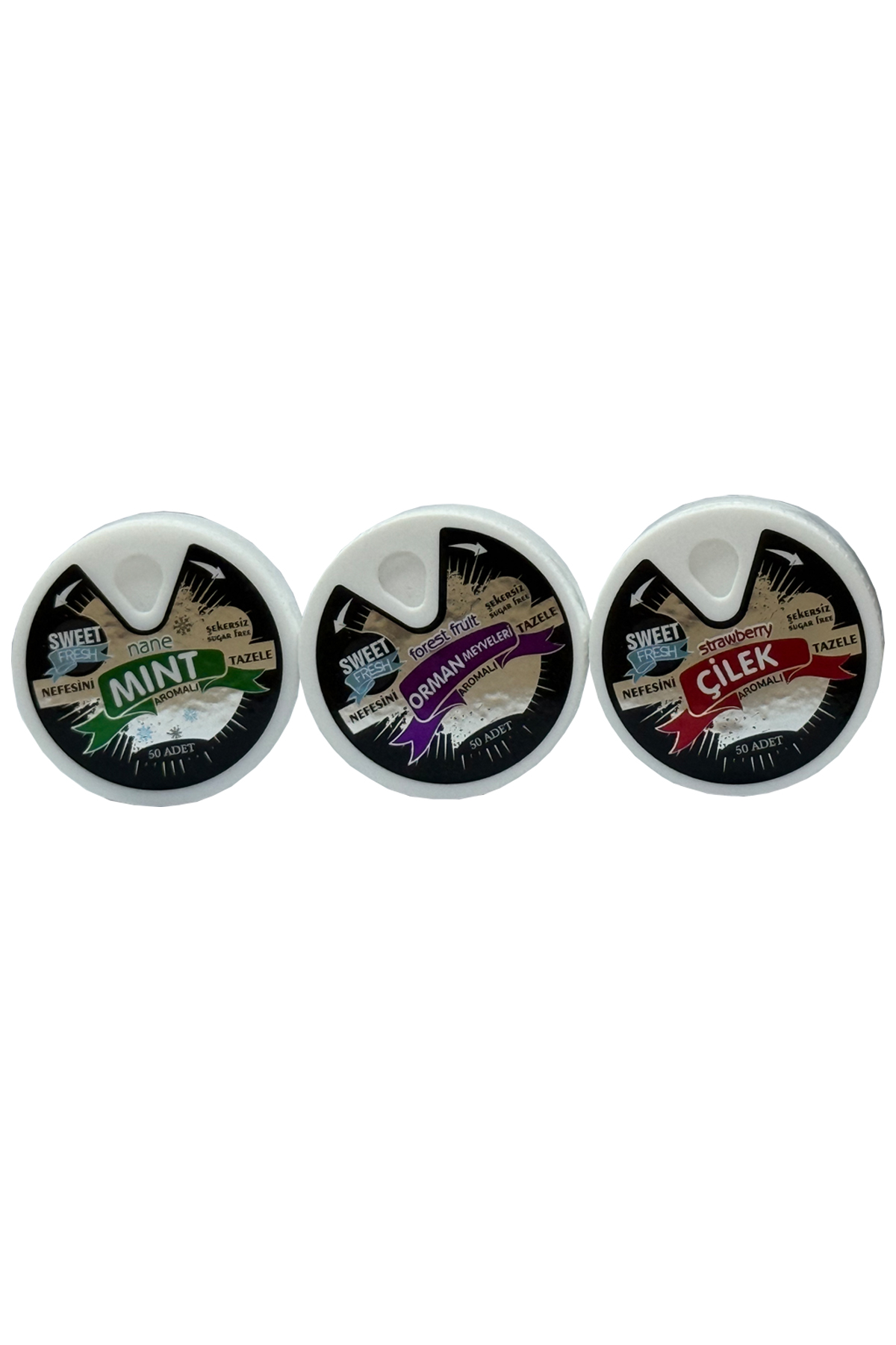 SWEET FRESH ŞEKERSİZ ŞEKER KARMA STAND 10GR*48'Lİ