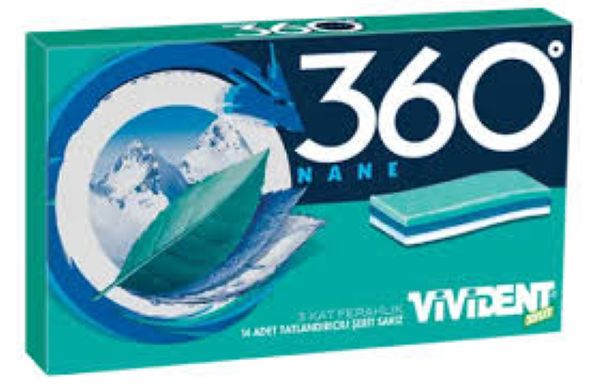 Vivident 360 Nane Aromalı Sakız 33 gr