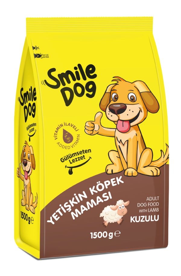 Smile Kuru Köpek Maması Yetişkin Kuzulu 1,5 Kg