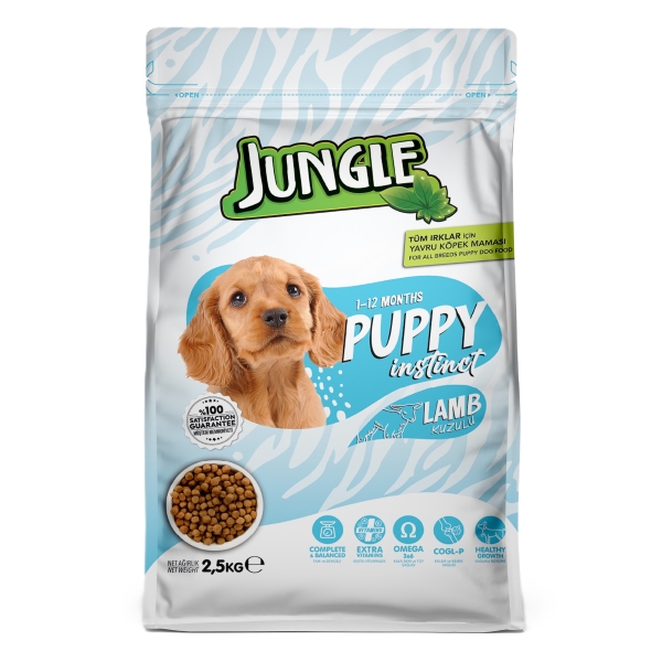 Jungle Kuru Köpek Maması Yavru Kuzu Etli 2,5 Kg