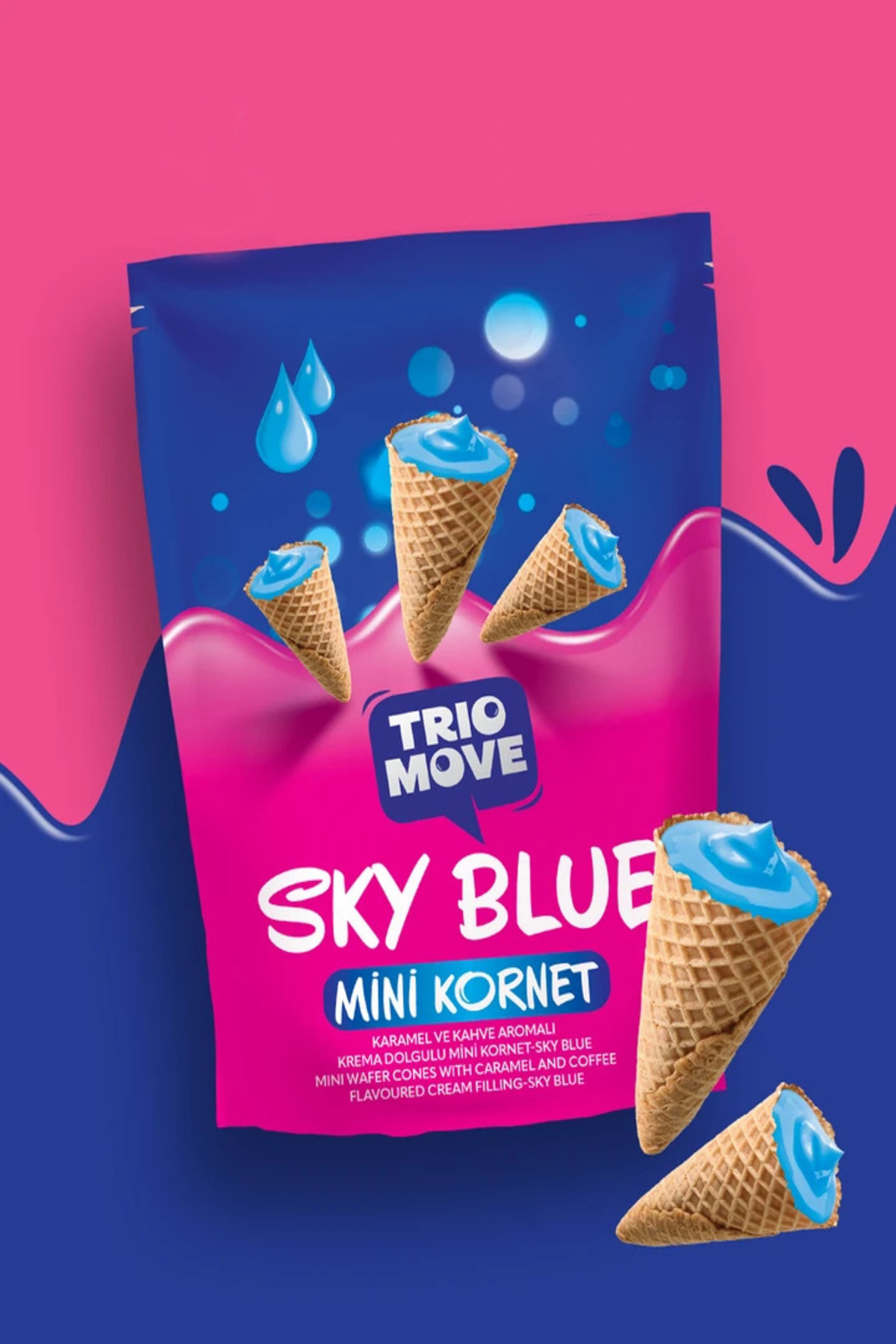 TRIO MOVE MİNİ KORNET SKY BLUE 55 GR 