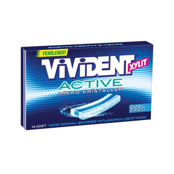 Vivident Active Nane Aromalı Sakız 33 gr