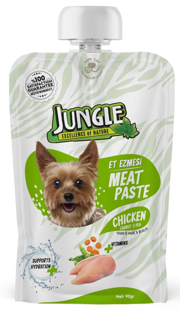 Jungle Et Ezmesi Köpek Taze Tavuk & Havuçlu 90 Gr