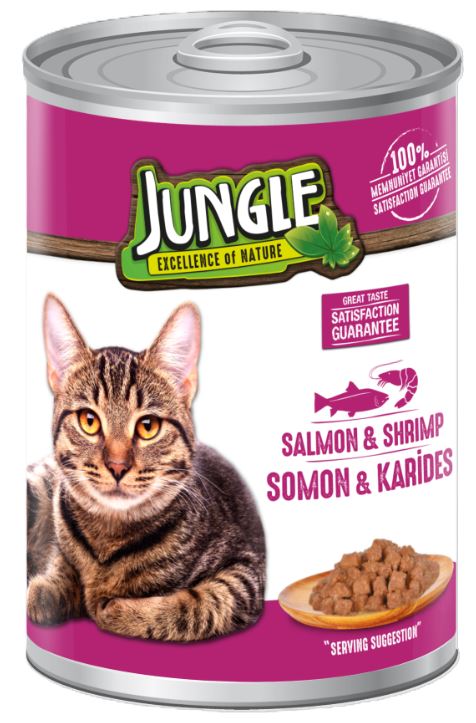 Jungle Konserve Kedi Maması Somonlu & Karidesli 400 Gr