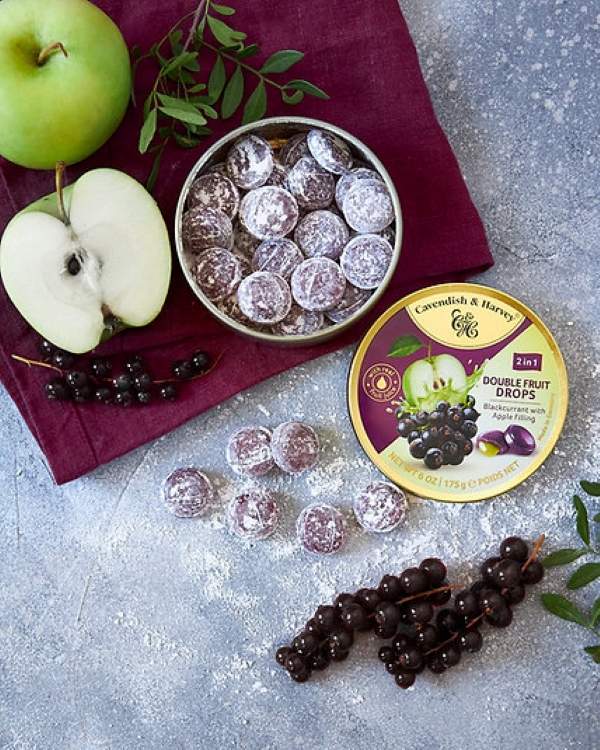 Cavendi̇sh & Harvey Double Fruit Drops (Frenk Üzümü & Elma Dolgulu) 175 Gr 
