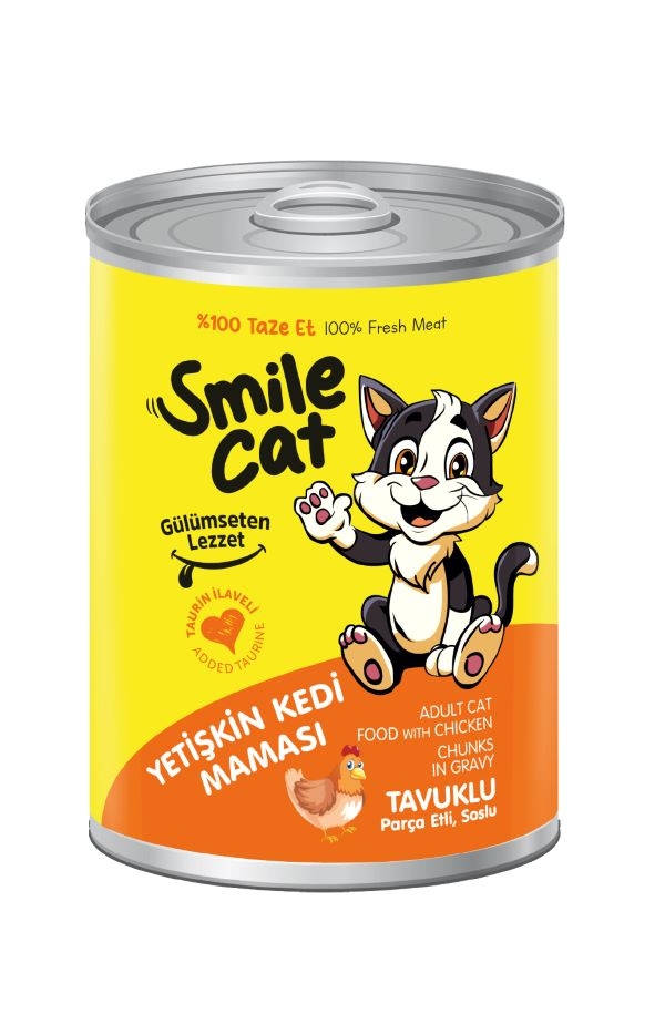 Smile Konserve Kedi Maması Tavuklu 400 Gr