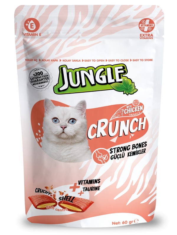 Jungle Crunch Kedi Ödül Maması Güçlü Kemikler 60 Gr