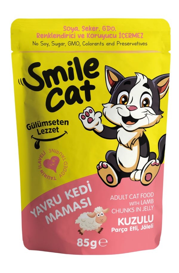 Smile Pouch Kedi Maması Yavru Kuzulu 85 Gr