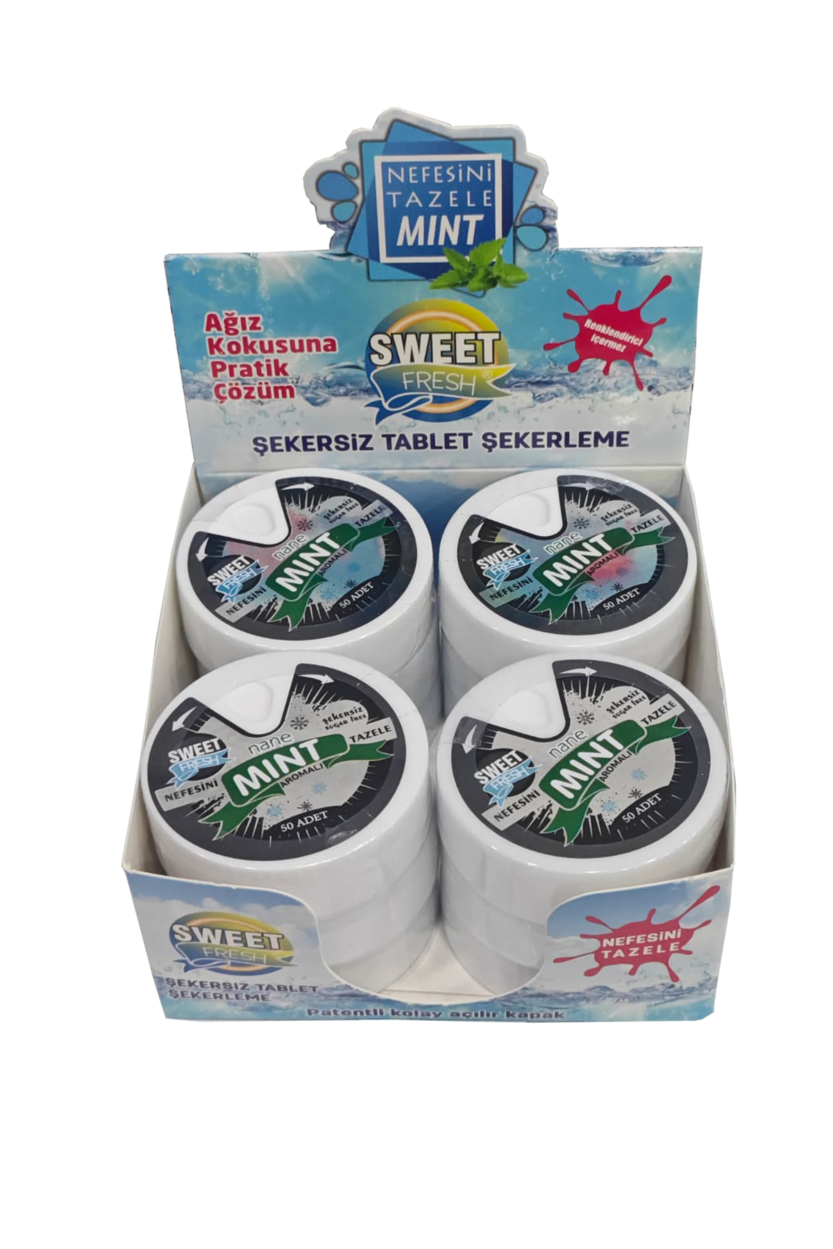 SWEET FRESH NANE AROMALI ŞEKERSİZ ŞEKER 10 GR