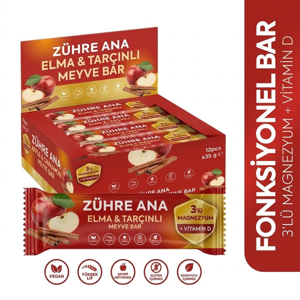 ZÜHRE ANA ELMA&TARÇINLI MEYVE BAR 35 GR