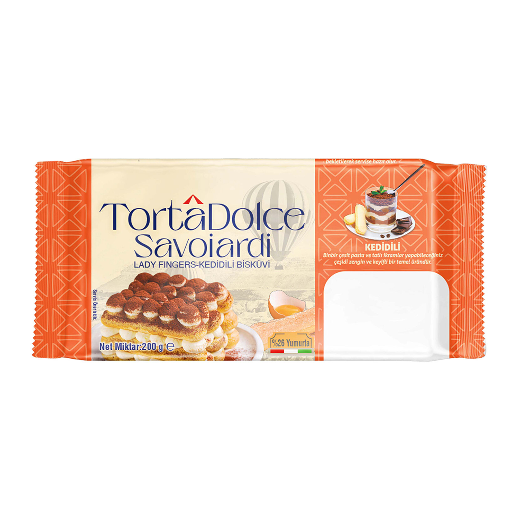 TORTADOLCE SAVOİARDİ KEDİ DİLİ 200 GR
