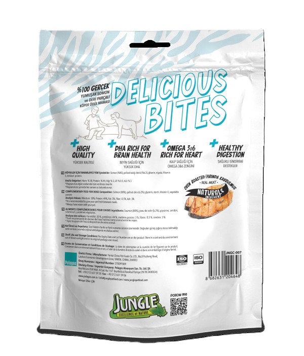 Jungle Köpek Ödül Maması Somon Dilimleri 100 Gr