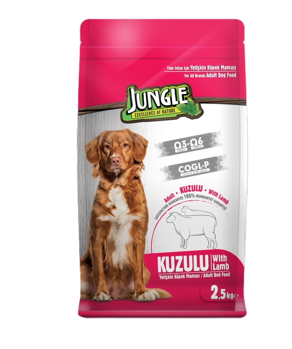 Jungle Kuru Köpek Maması Yetişkin Kuzu Etli 2,5 Kg