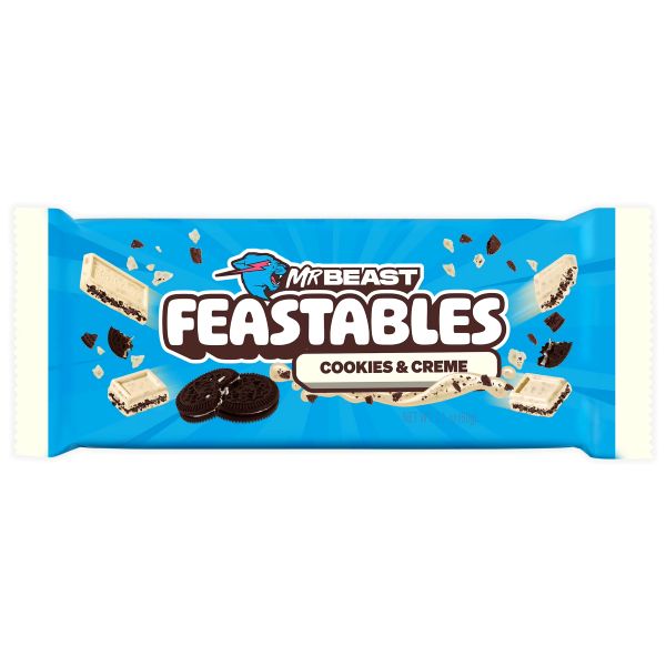 MR BEAST FEASTABLES COOKIES &amp; CREME BAR 60 GR