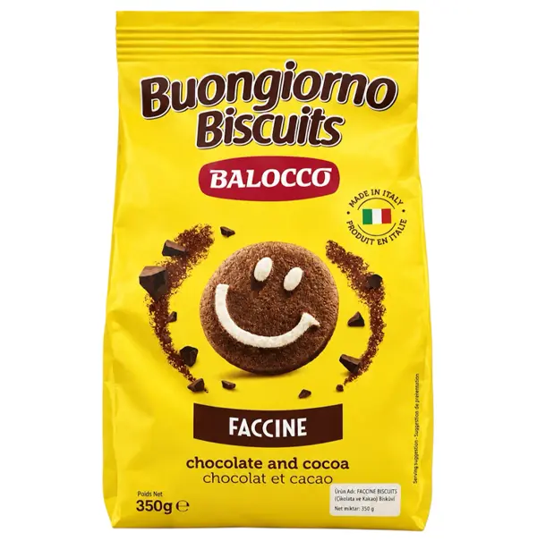 BALOCCO FACCINE ÇİKOLATALI BİSKÜVİ 350 GR