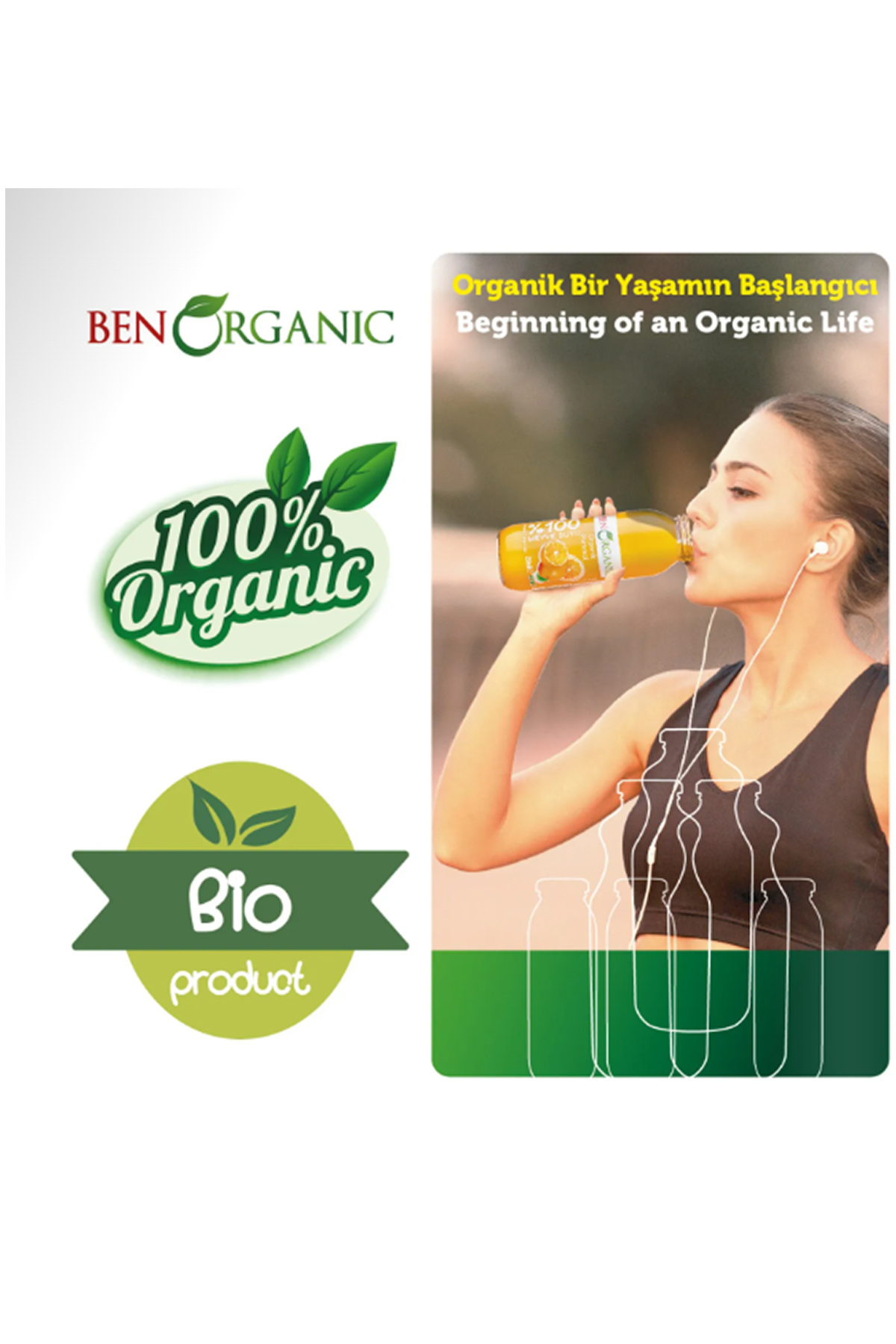 Ben Organic Kırmızı Karışım Suyu 250 ml