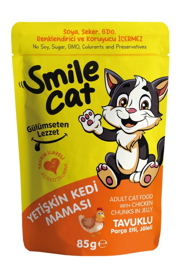 Smile Pouch Kedi Maması Kısır Tavuklu 85 Gr