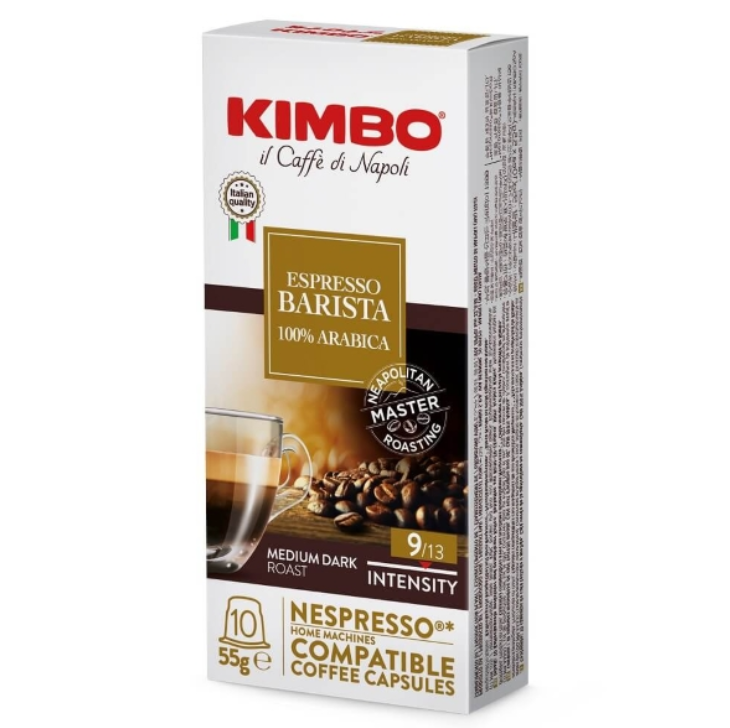 Kimbo Espresso Barista %100 Arabica Nespresso Uyumlu Kapsül Kahve 55 gr