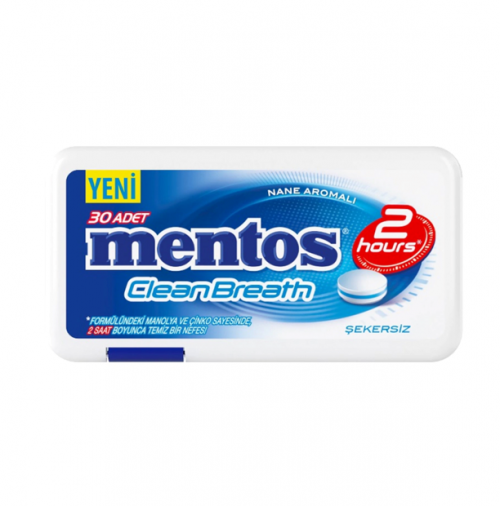 MENTOS CLEAN BREATH NANE AROMALI ŞEKER 21 GR