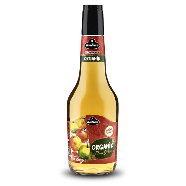 KÜHNE ORGANİK ELMA SİRKESİ 500 ML CAM 