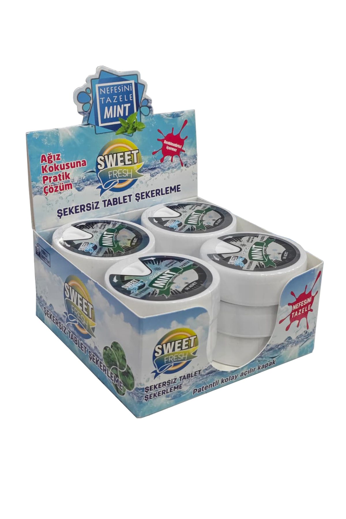 SWEET FRESH NANE AROMALI ŞEKERSİZ ŞEKER 10 GR