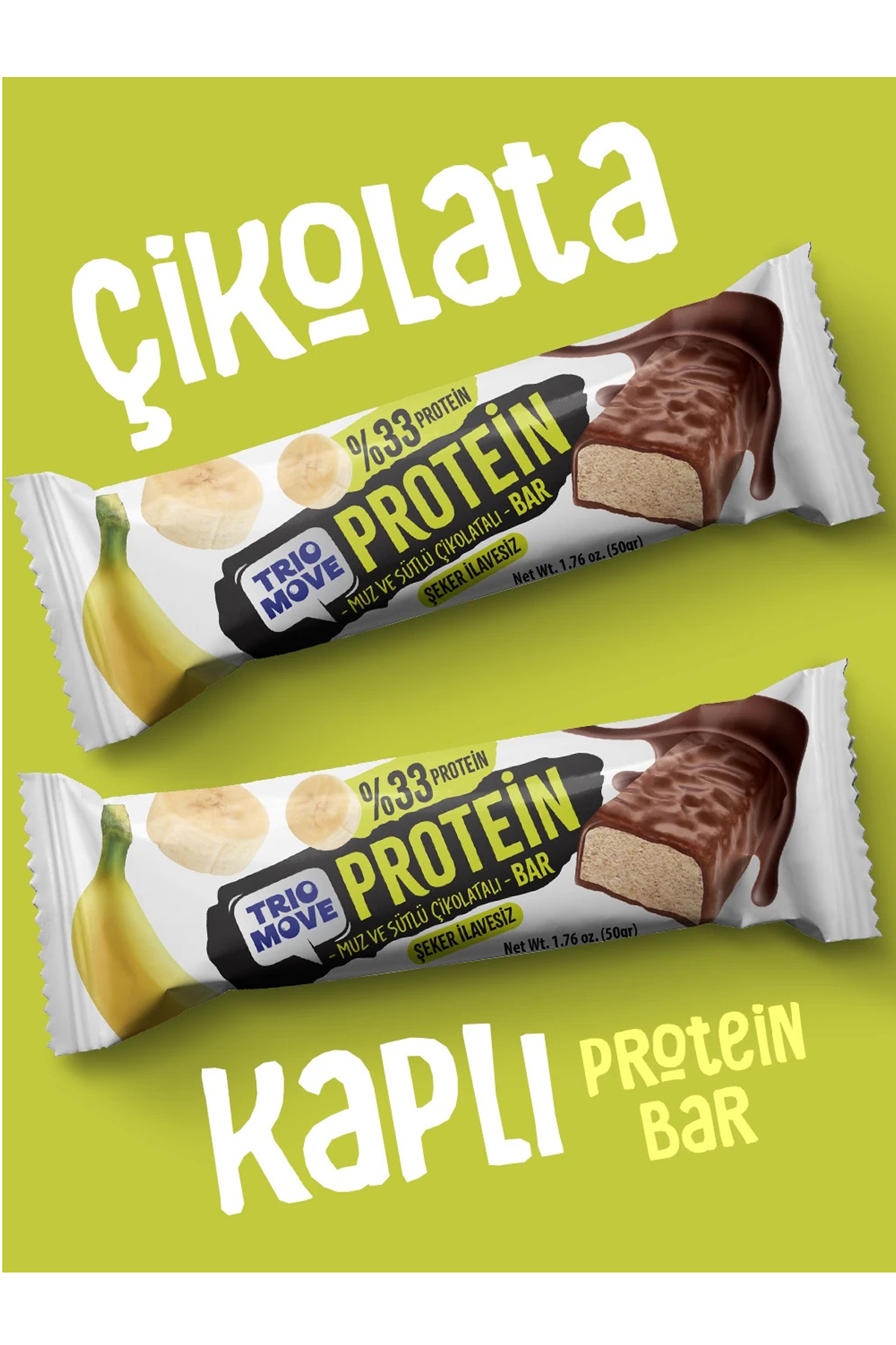 Trio Move %33 Protein Bar Muz Ve Sütlü 50 Gr